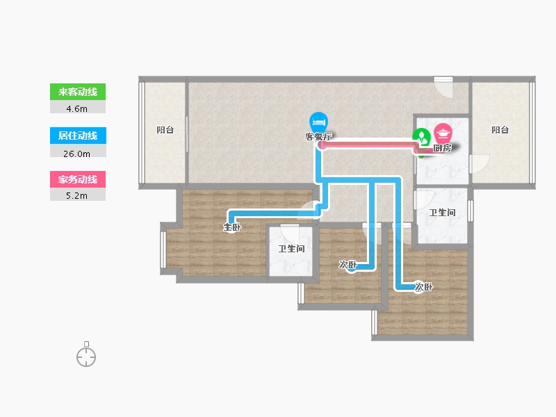 四川省-成都市-温哥华南苑-118.12-户型库-动静线