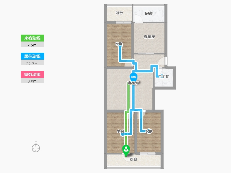 山东省-济南市-百花小区-77.10-户型库-动静线