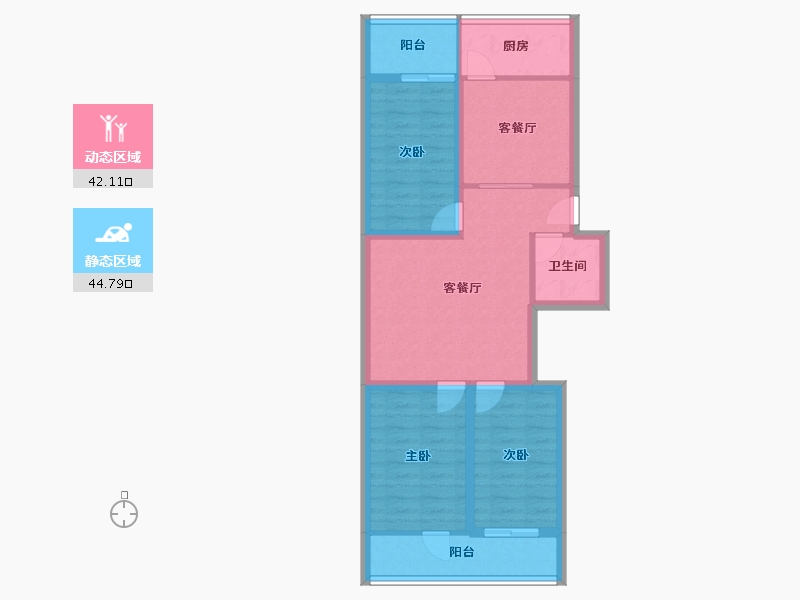 山东省-济南市-百花小区-77.10-户型库-动静分区