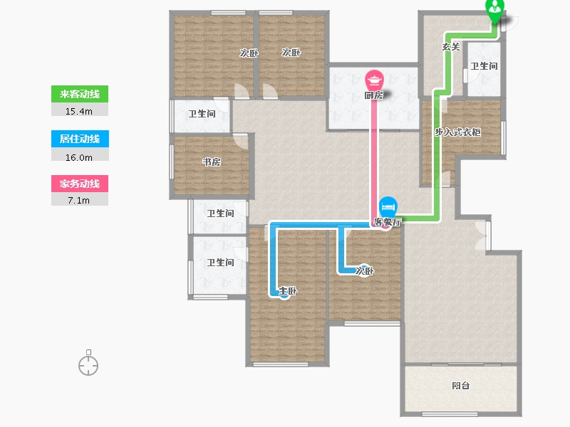 广东省-潮州市-海逸壹号-264.65-户型库-动静线