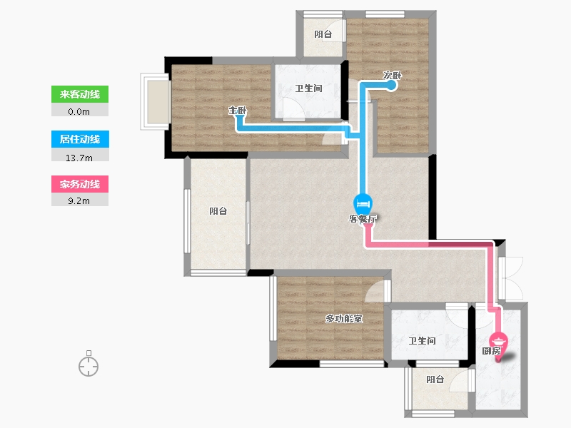 贵州省-贵阳市-中环国际-96.11-户型库-动静线