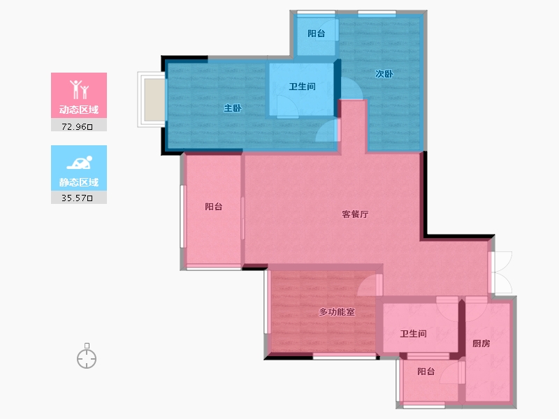 贵州省-贵阳市-中环国际-96.11-户型库-动静分区