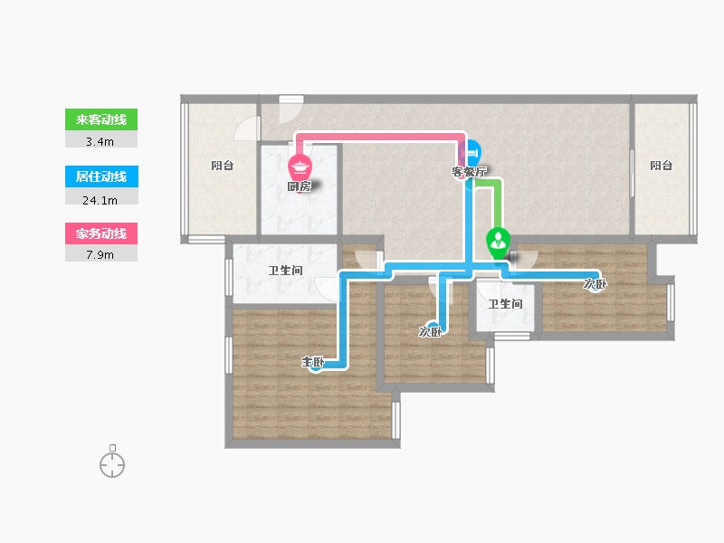 四川省-成都市-温哥华南苑-122.26-户型库-动静线