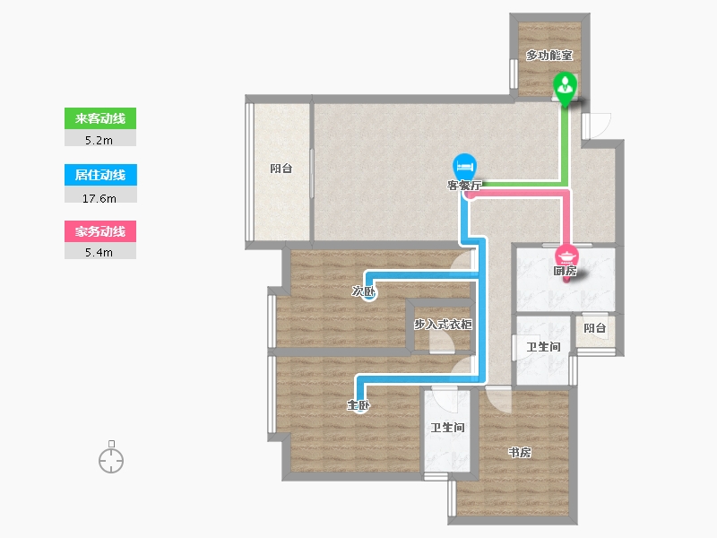 四川省-成都市-温哥华南苑-110.82-户型库-动静线