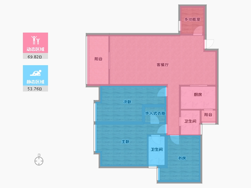 四川省-成都市-温哥华南苑-110.82-户型库-动静分区