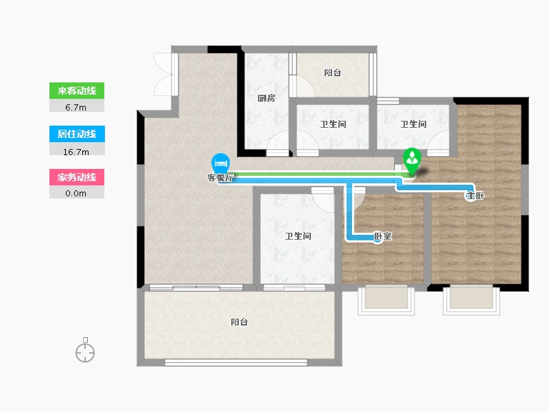 贵州省-贵阳市-中环国际-103.71-户型库-动静线