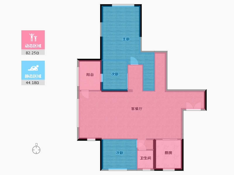 湖南省-长沙市-建发央著-120.00-户型库-动静分区