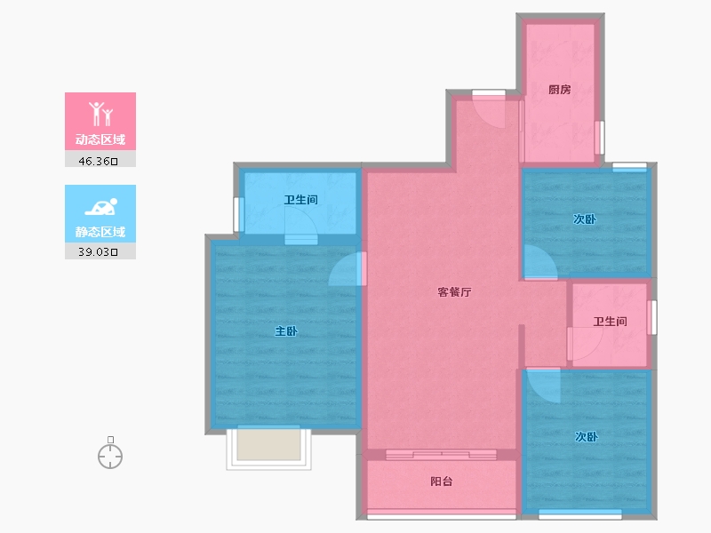 四川省-凉山彝族自治州-星月湖畔-88.00-户型库-动静分区