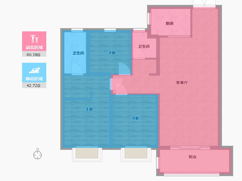 河北省-邢台市-天一上城-92.53-户型库-动静分区