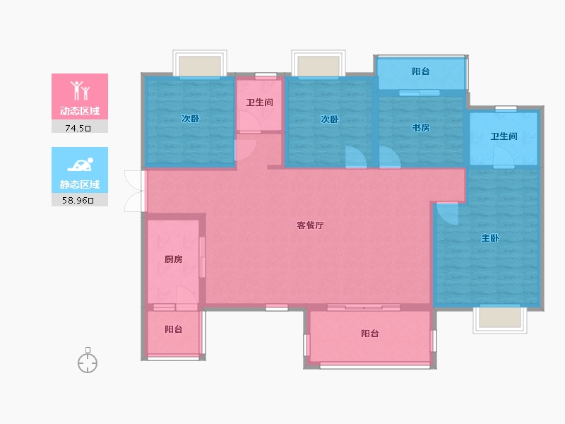 四川省-德阳市-美信国际花园城-129.00-户型库-动静分区