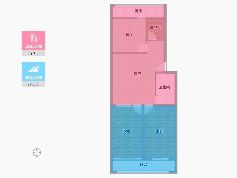 山东省-济南市-百花小区-77.51-户型库-动静分区