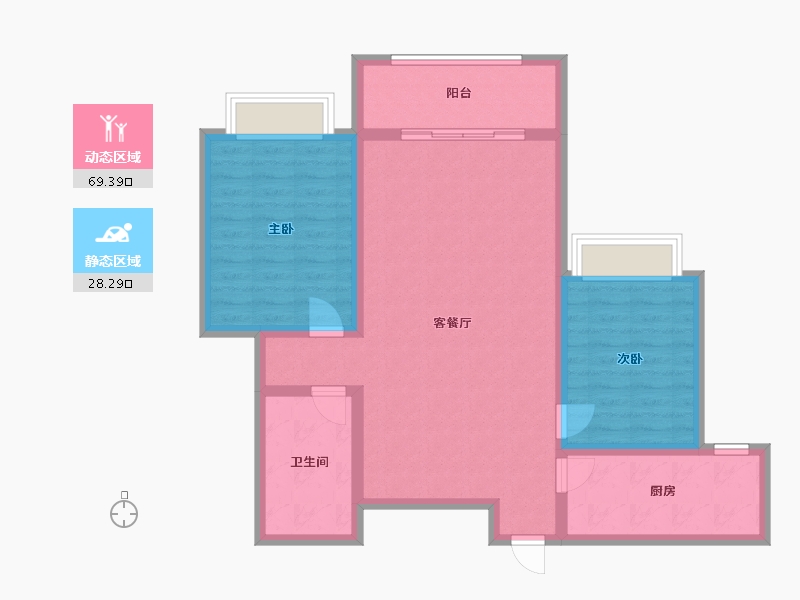 甘肃省-兰州市-城市学院-87.20-户型库-动静分区