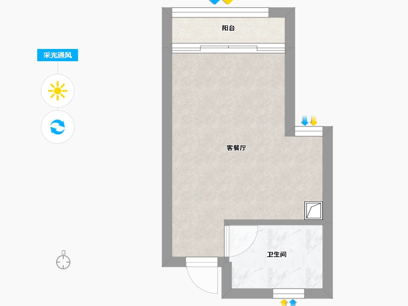 湖南省-常德市-朝阳公馆-27.70-户型库-采光通风