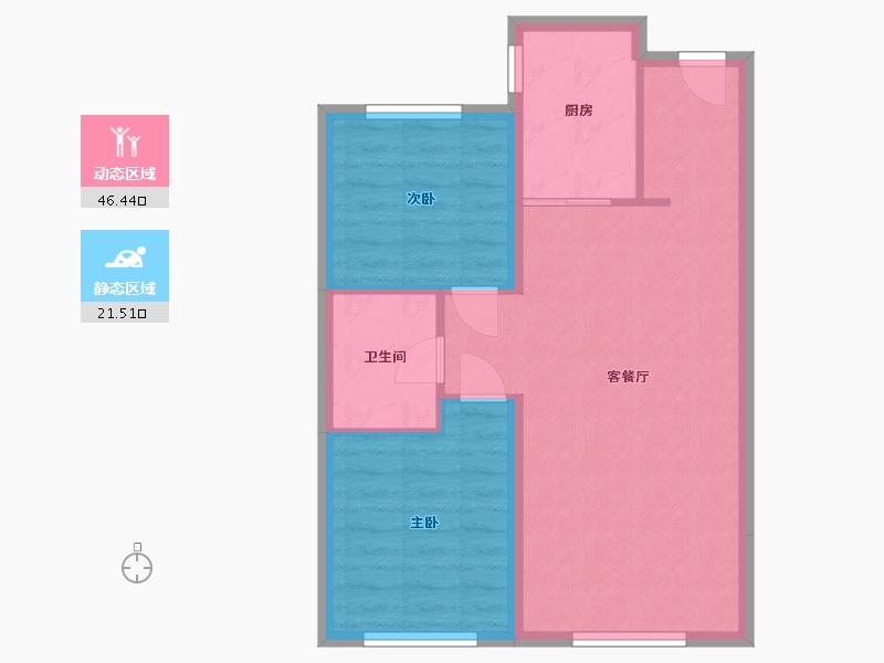 辽宁省-沈阳市-汇置尚都-85.00-户型库-动静分区