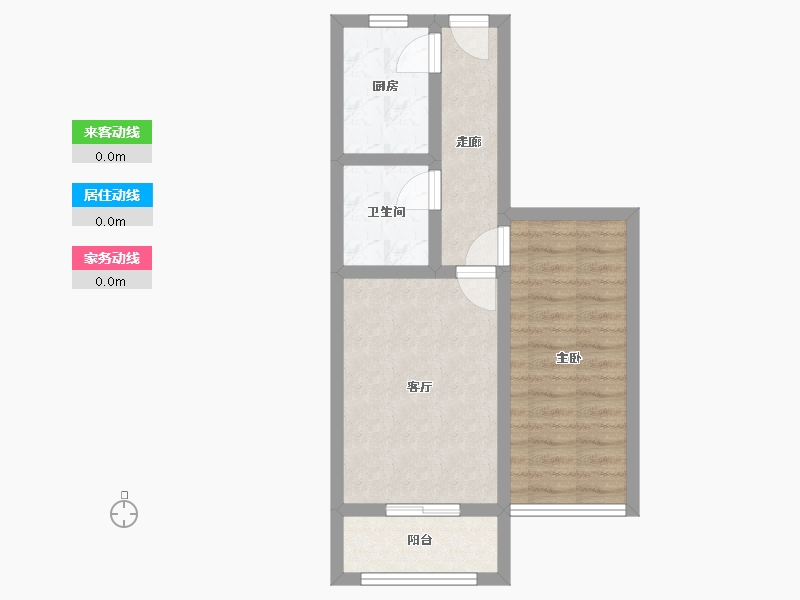 北京-北京市-建设二里-43.30-户型库-动静线