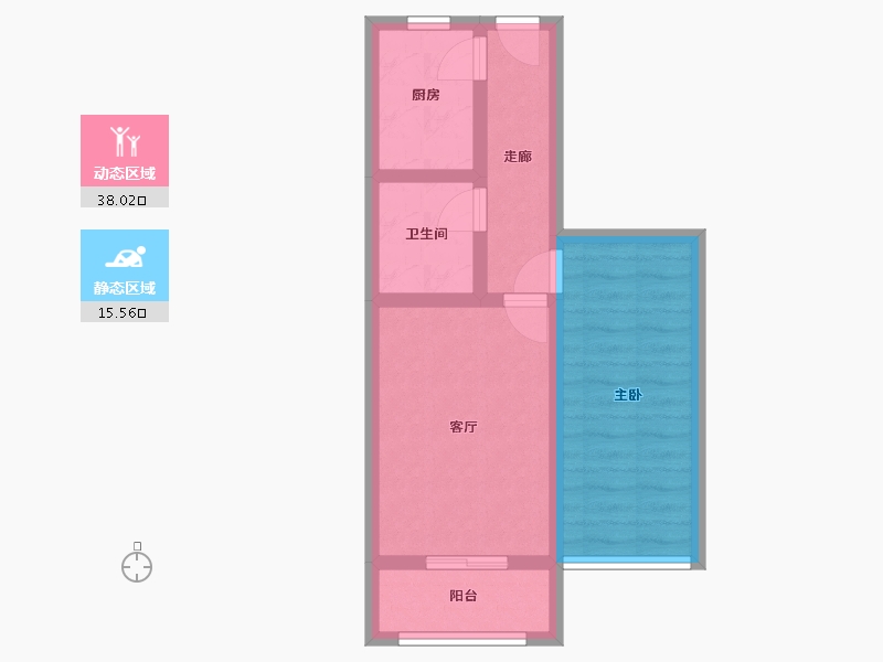 北京-北京市-建设二里-43.30-户型库-动静分区