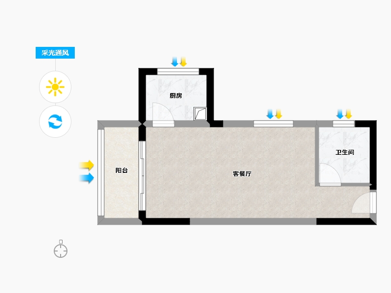 河南省-平顶山市-建业桂园-36.89-户型库-采光通风