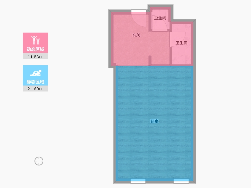 湖南省-常德市-华电新城-33.00-户型库-动静分区