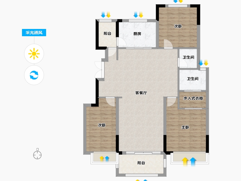 河南省-商丘市-京都九如府-108.81-户型库-采光通风