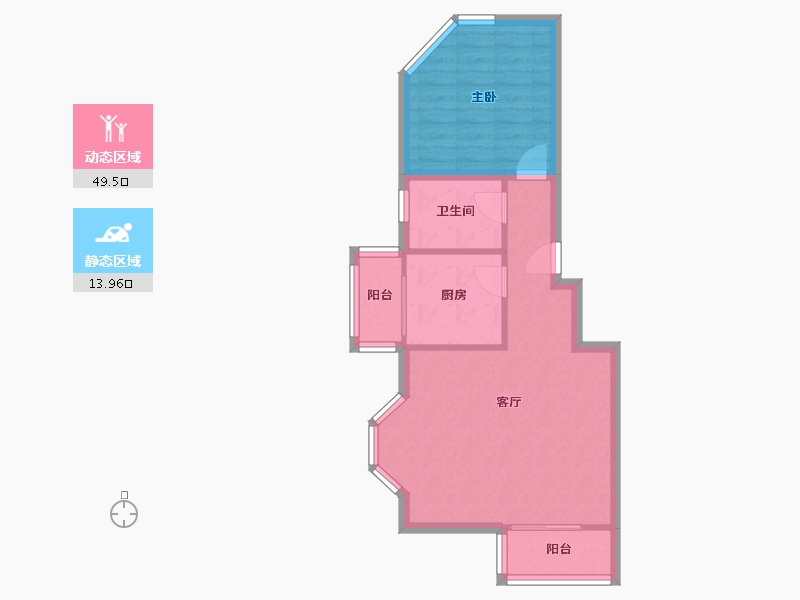 北京-北京市-三星庄园-57.07-户型库-动静分区