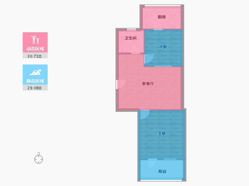 山东省-济南市-南全福老东区-54.00-户型库-动静分区