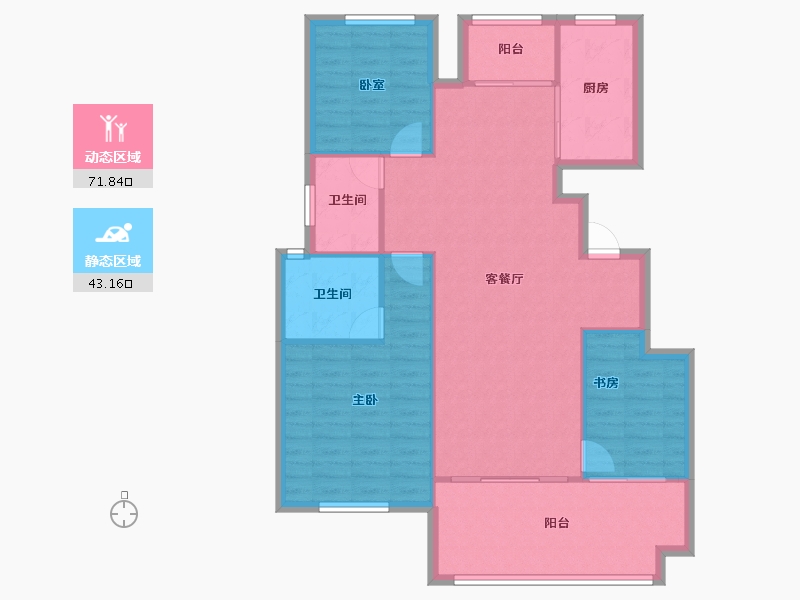 河南省-焦作市-正商智慧城-105.68-户型库-动静分区