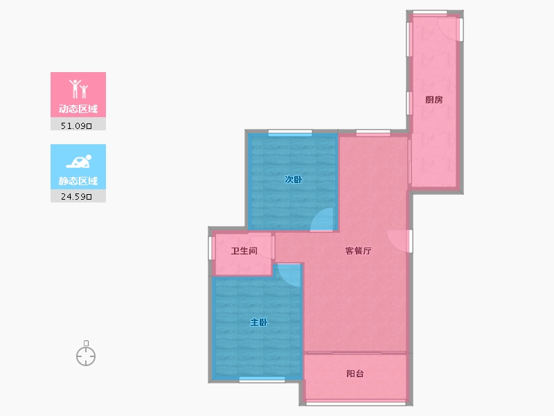 湖南省-常德市-华电新城-69.00-户型库-动静分区