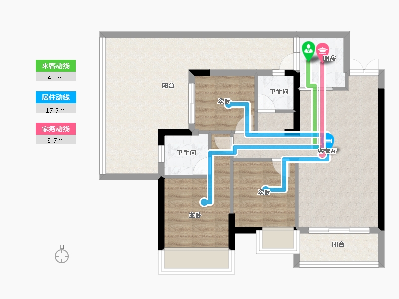 贵州省-贵阳市-中环国际-80.00-户型库-动静线