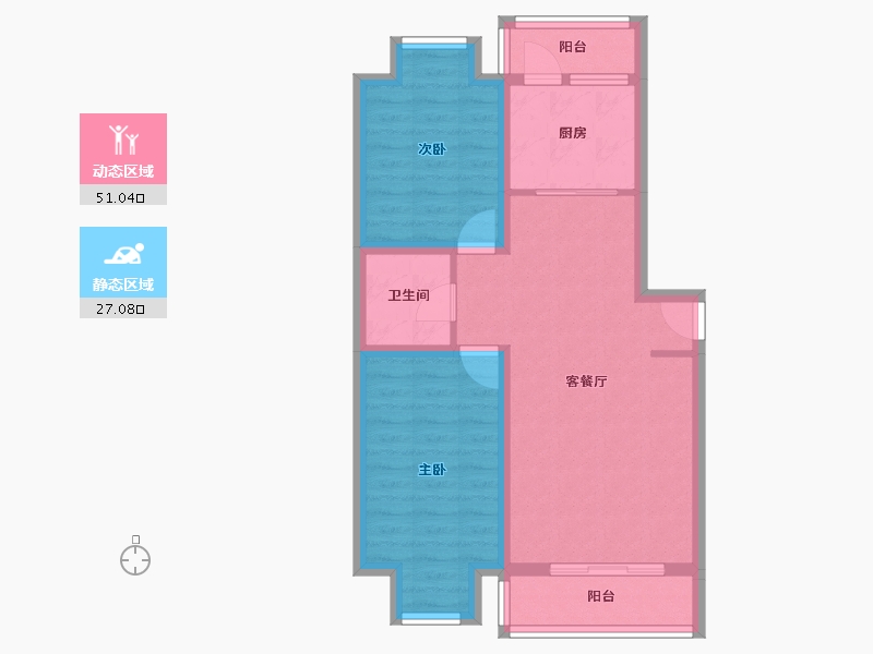 北京-北京市-北京人家-69.22-户型库-动静分区