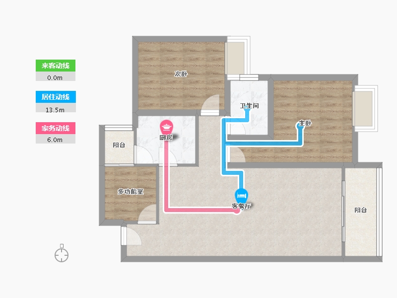 四川省-成都市-温哥华南苑-80.08-户型库-动静线