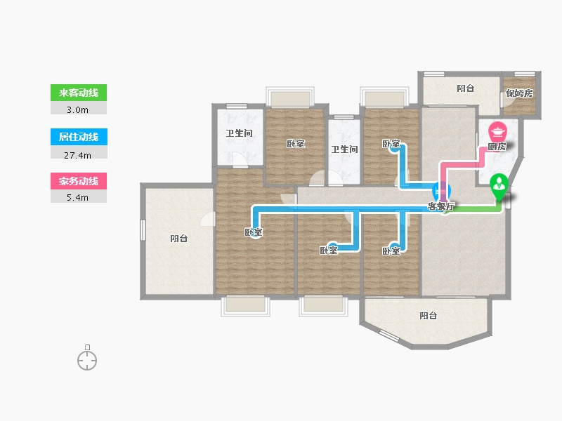 广东省-佛山市-中海金沙湾-171.06-户型库-动静线