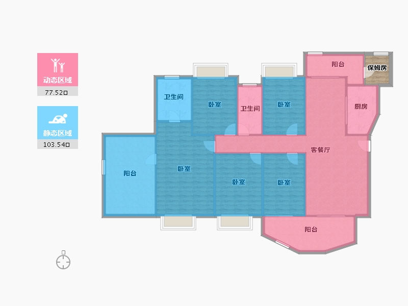 广东省-佛山市-中海金沙湾-171.06-户型库-动静分区