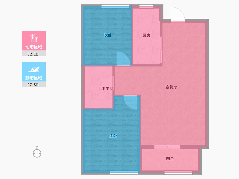 黑龙江省-佳木斯市-山水家园-73.00-户型库-动静分区