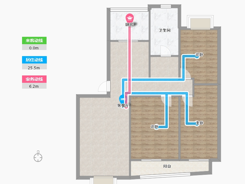 山东省-淄博市-凯瑞溪园-91.22-户型库-动静线