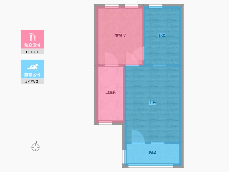 上海-上海市-行知路251弄-37.20-户型库-动静分区