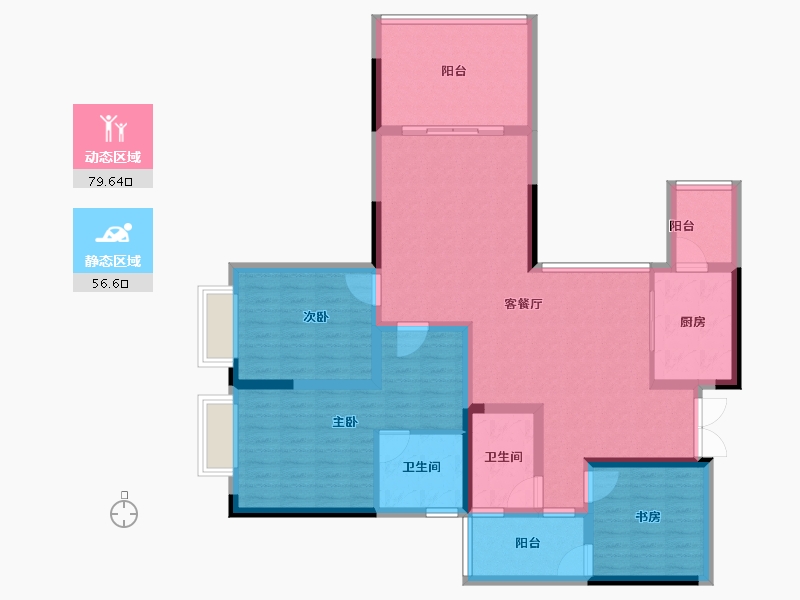 贵州省-贵阳市-中环国际-122.00-户型库-动静分区