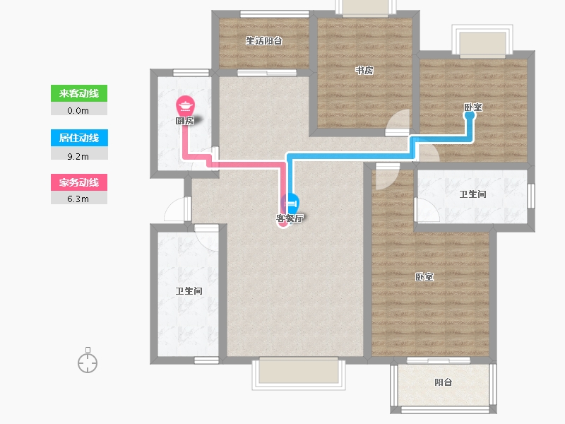 陕西省-安康市-百盛新里城-112.81-户型库-动静线