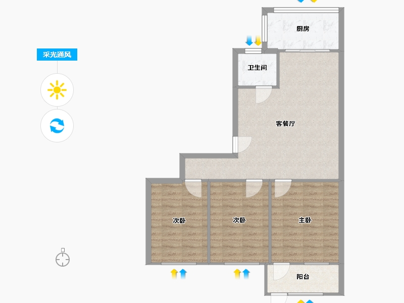 山东省-济南市-南全福老东区-77.11-户型库-采光通风