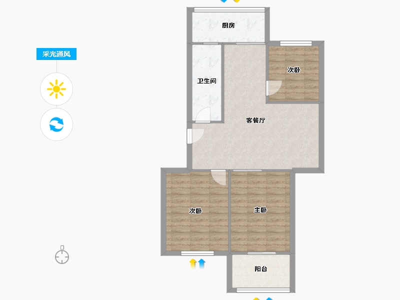 山东省-济南市-南全福老东区-77.01-户型库-采光通风