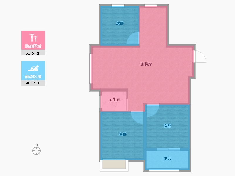 江苏省-盐城市-荷塘月色-92.01-户型库-动静分区