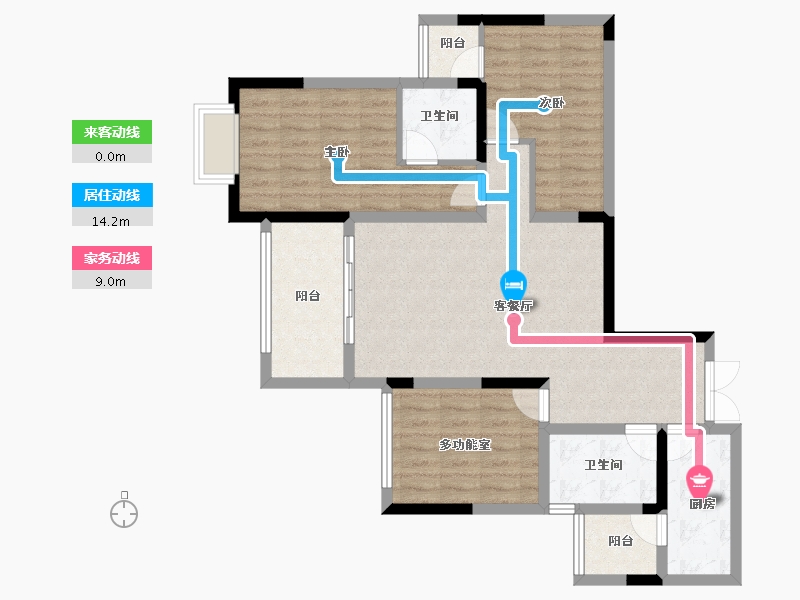 贵州省-贵阳市-中环国际-93.00-户型库-动静线