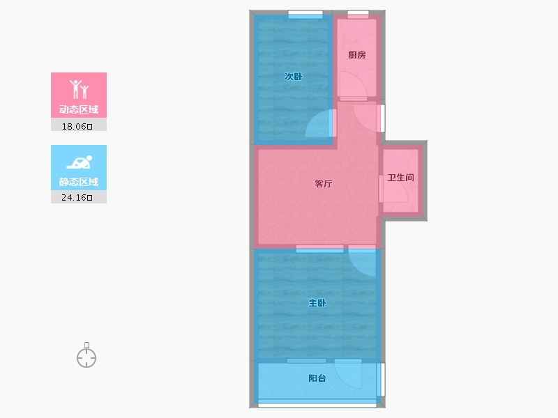 北京-北京市-展春园小区-36.43-户型库-动静分区