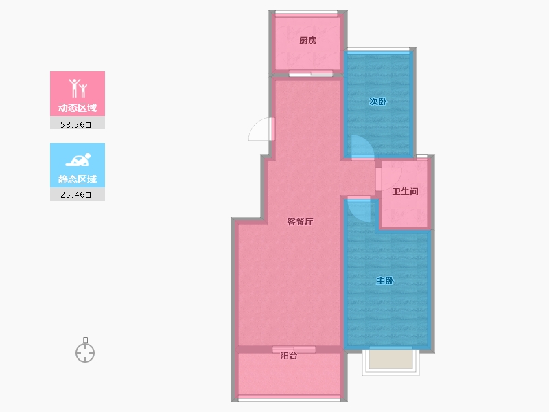 河南省-商丘市-珠江豪庭-70.00-户型库-动静分区