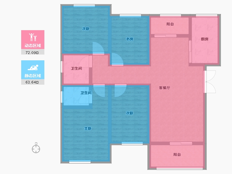 河南省-商丘市-祥和苑-121.01-户型库-动静分区