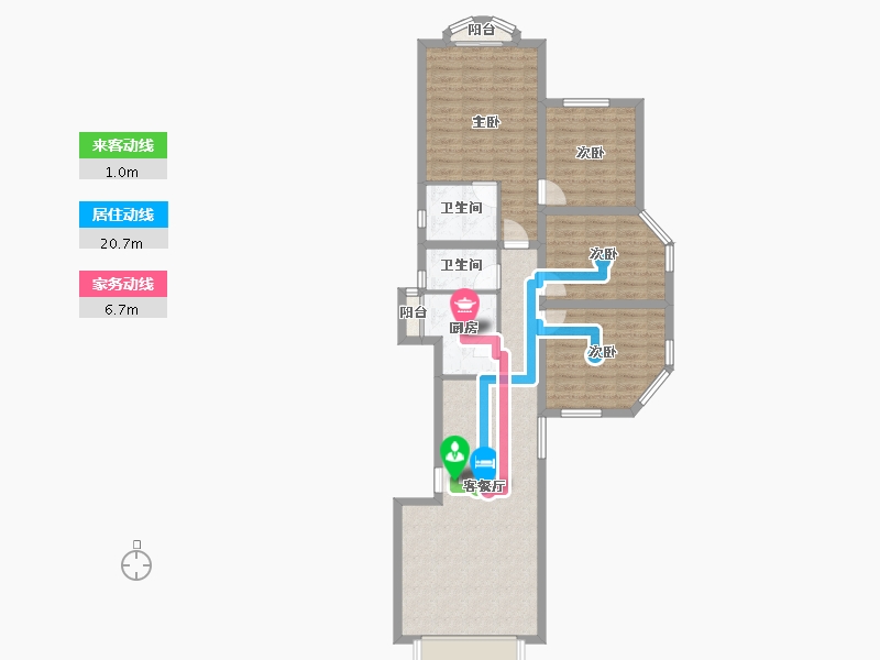 四川省-成都市-银都花园-97.12-户型库-动静线