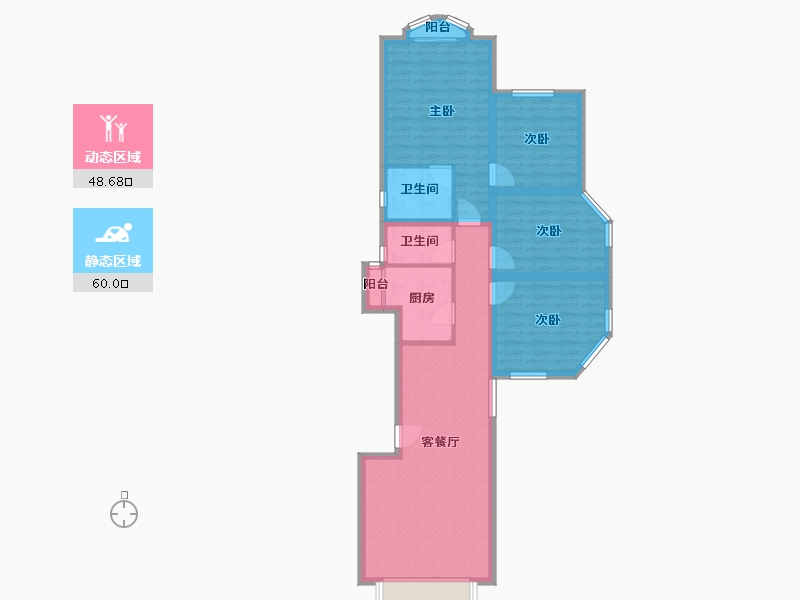 四川省-成都市-银都花园-97.12-户型库-动静分区