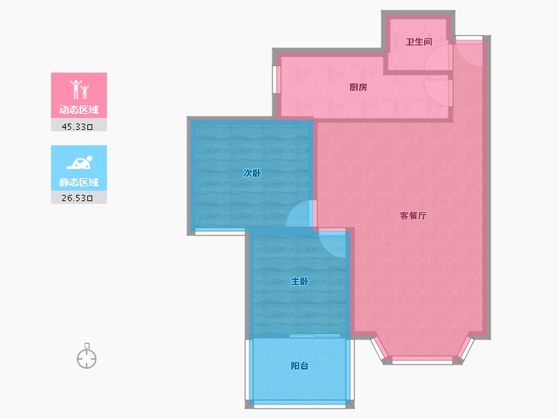 四川省-成都市-欣民苑-64.26-户型库-动静分区