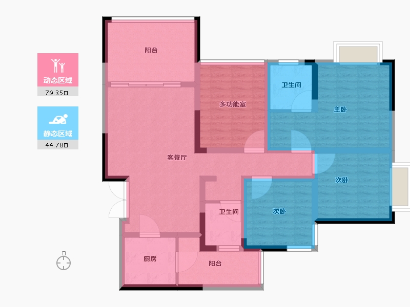 贵州省-贵阳市-中环国际-110.01-户型库-动静分区