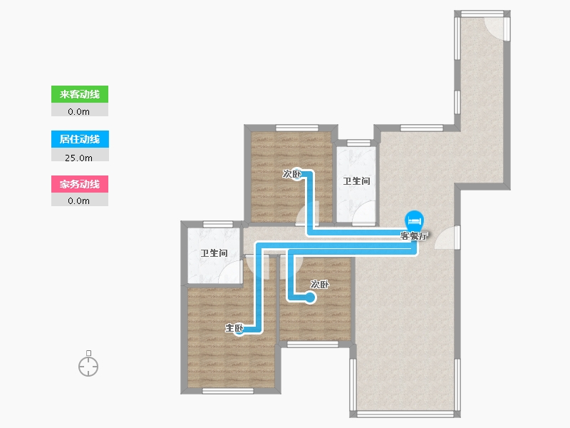 湖南省-常德市-华电新城-99.00-户型库-动静线