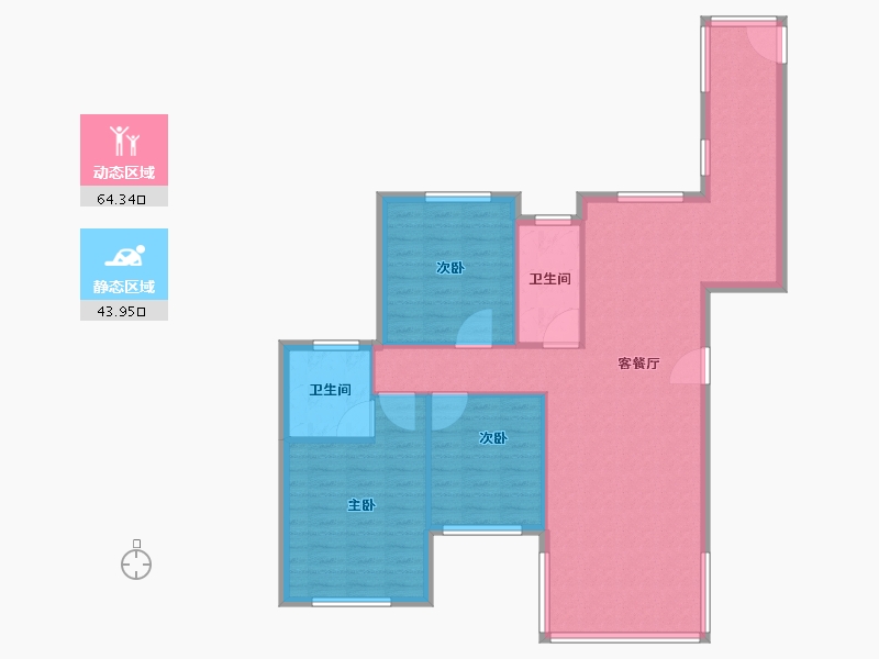 湖南省-常德市-华电新城-99.00-户型库-动静分区